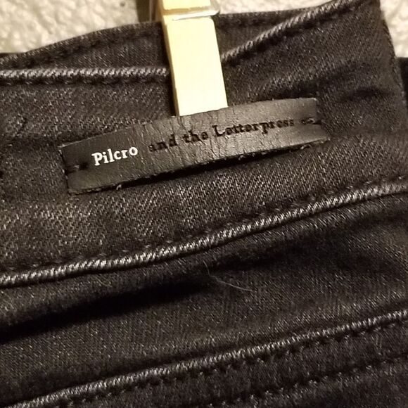 PILCRO THE LETTERPRESS 26 Jeans Skinny High-Rise Legging Ankle Zip Moto Edgy - Picture 5 of 12